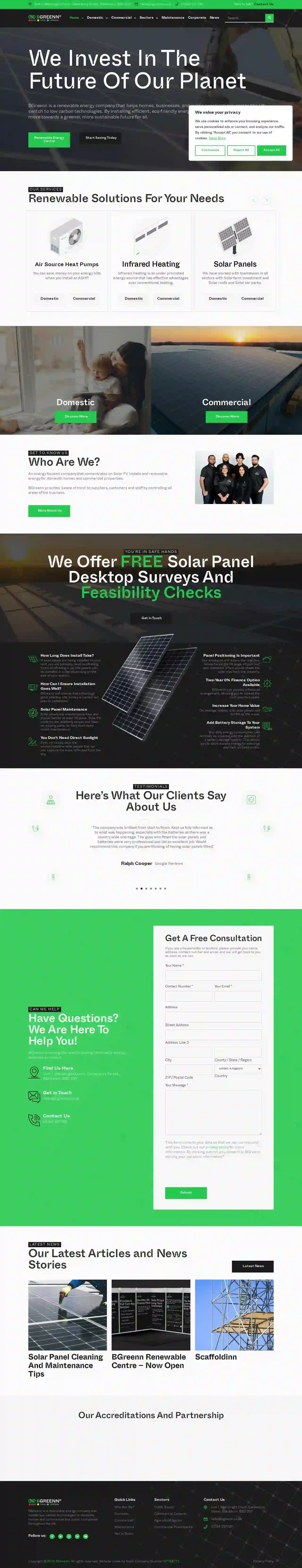 BGreenn Solar Panels