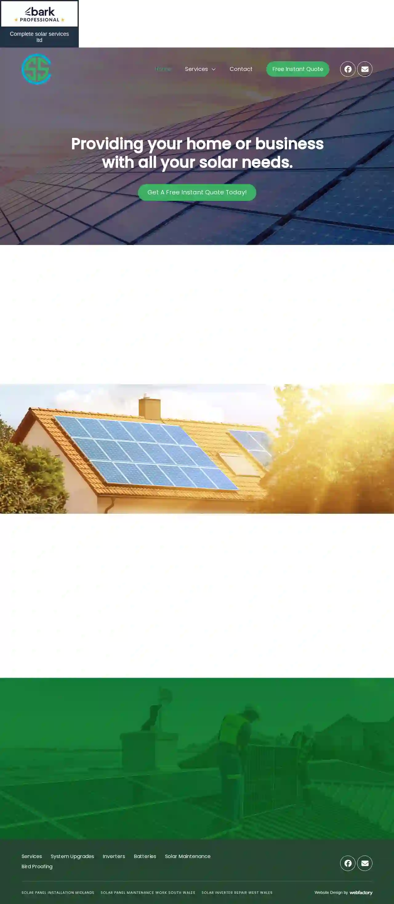 Complete solar services