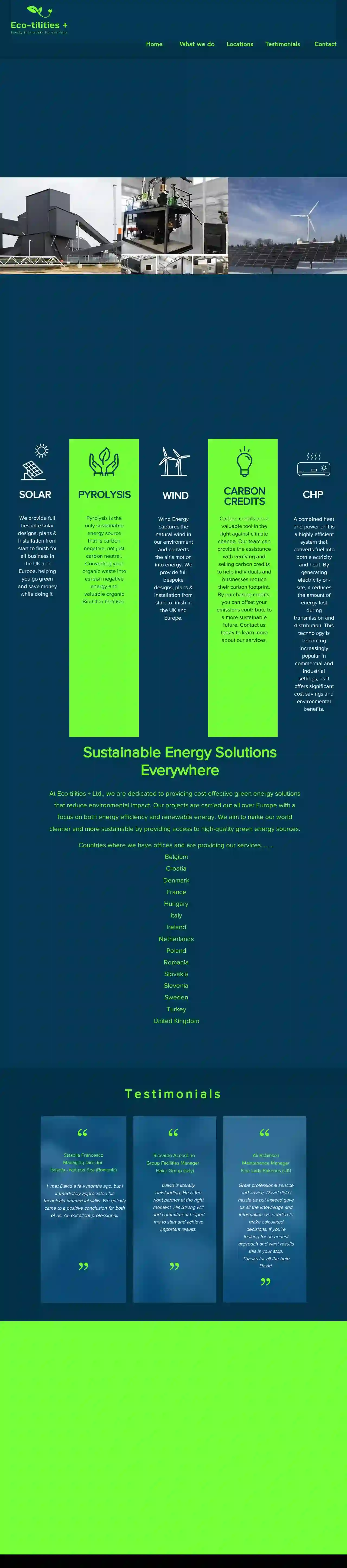 Eco-tilities+ renewables ltd