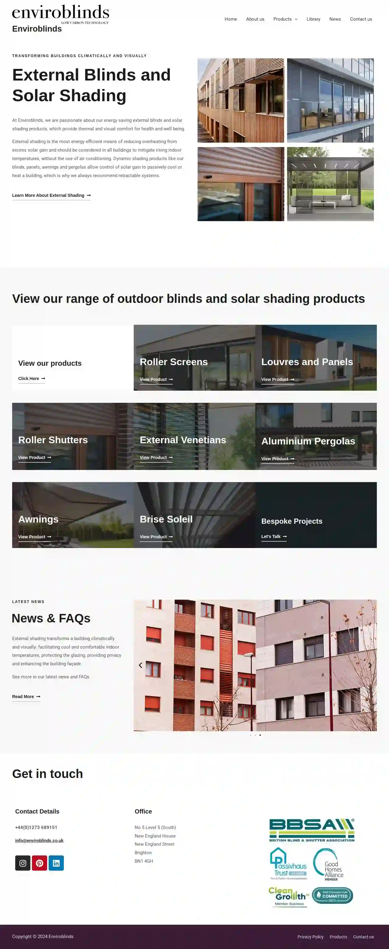 Enviroblinds Ltd - Solar Shading