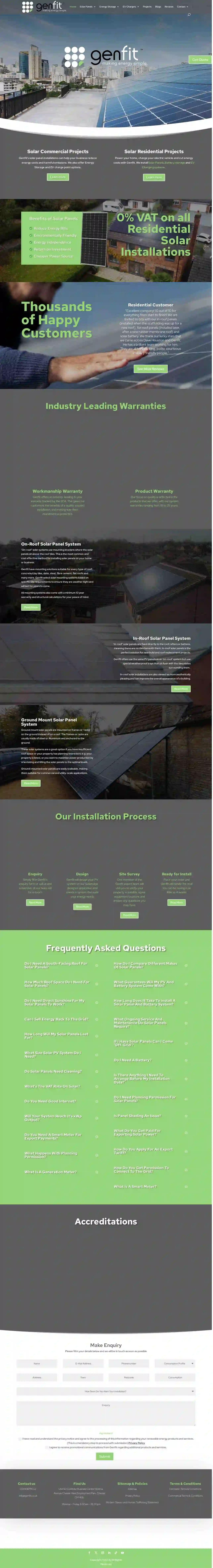 Genfit Solar Panel and Battery Installers