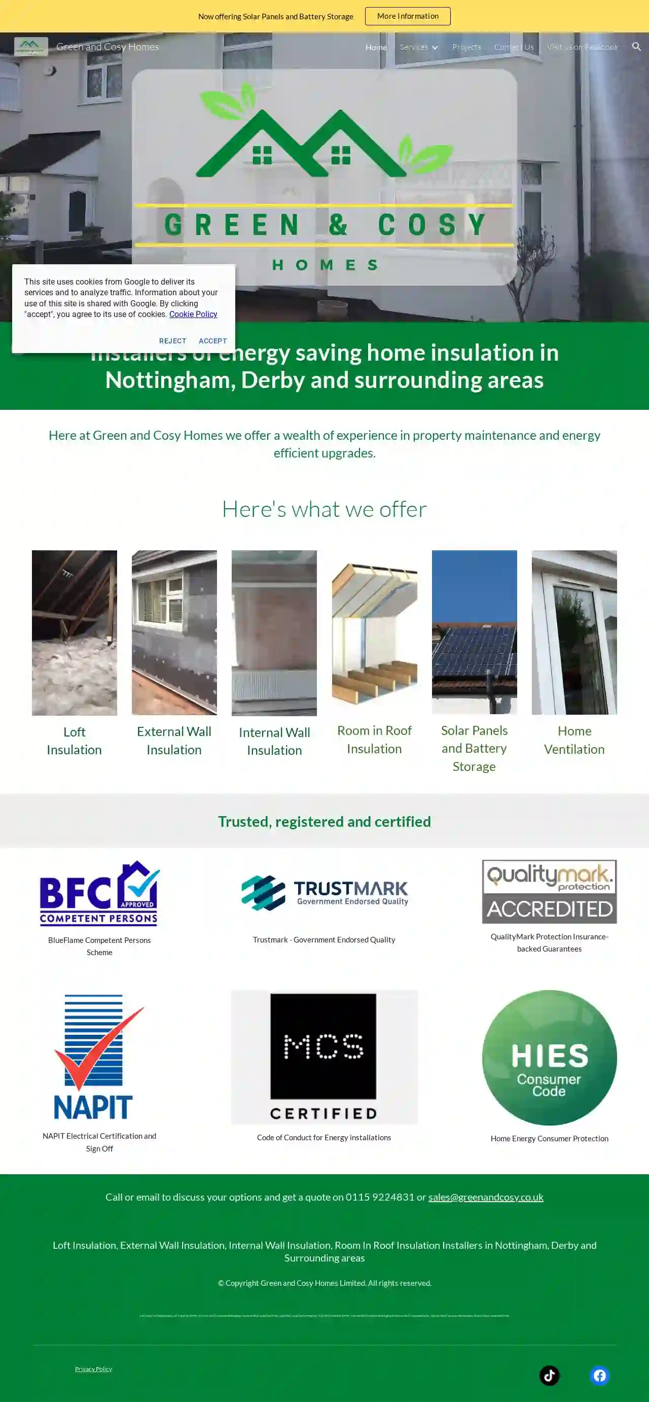 Green and Cosy Homes (Insulation Installers - Loft Insulation, Solar PV)