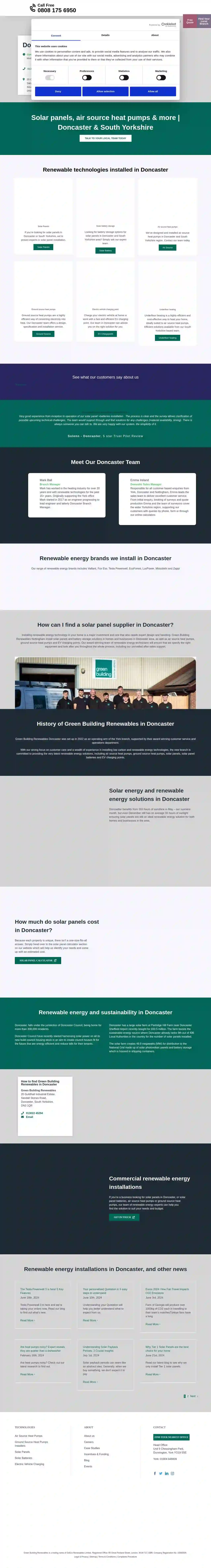 Green Building Renewables | Solar Panels & Air Source Heat Pumps