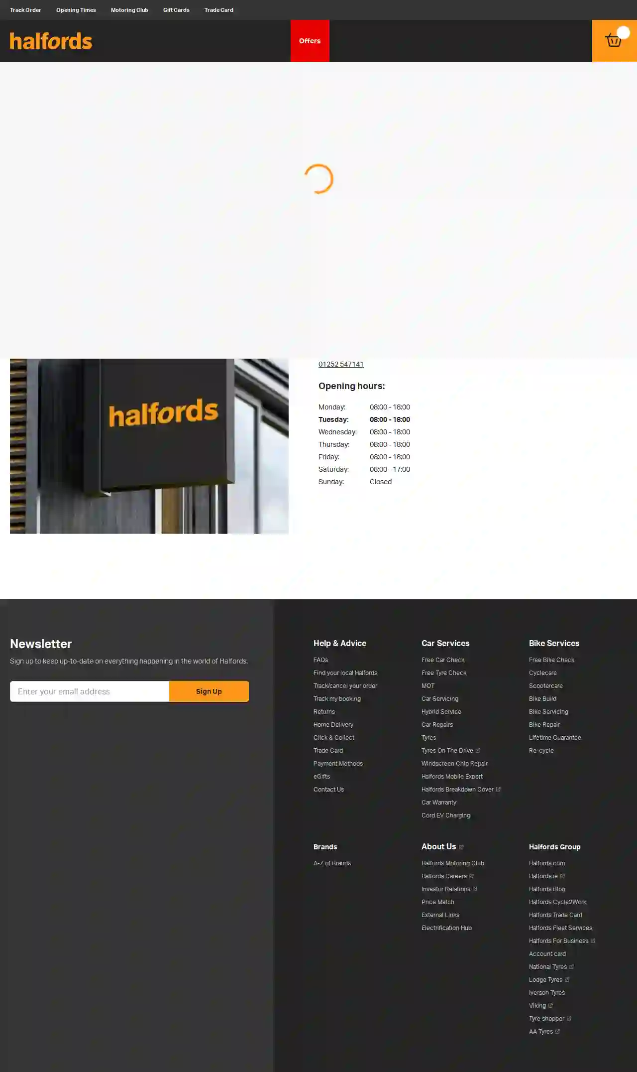 Halfords Autocentre Farnborough