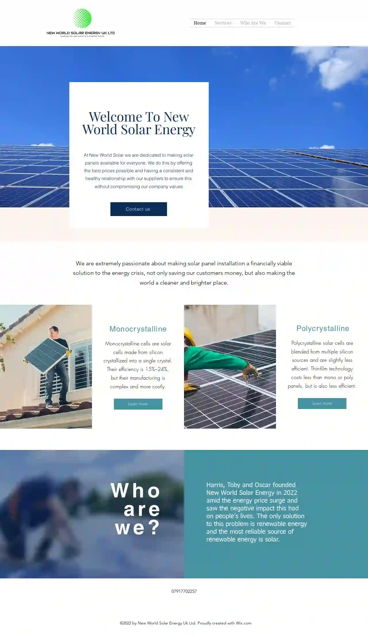 New World Solar and Energy Solutions UK Ltd