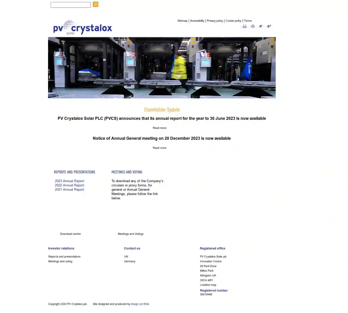 Pv Crystalox Solar Plc