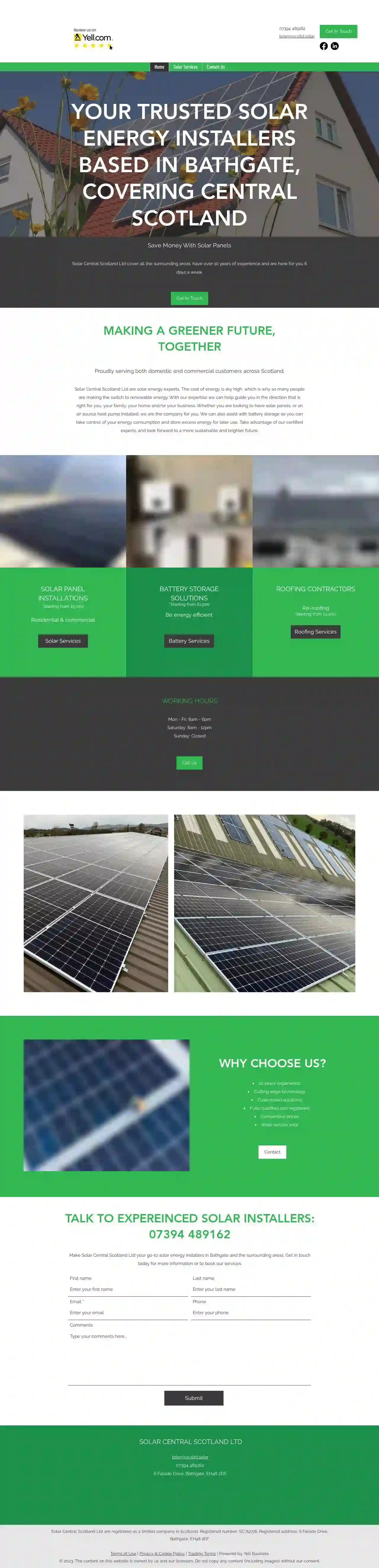 Solar central Scotland ltd