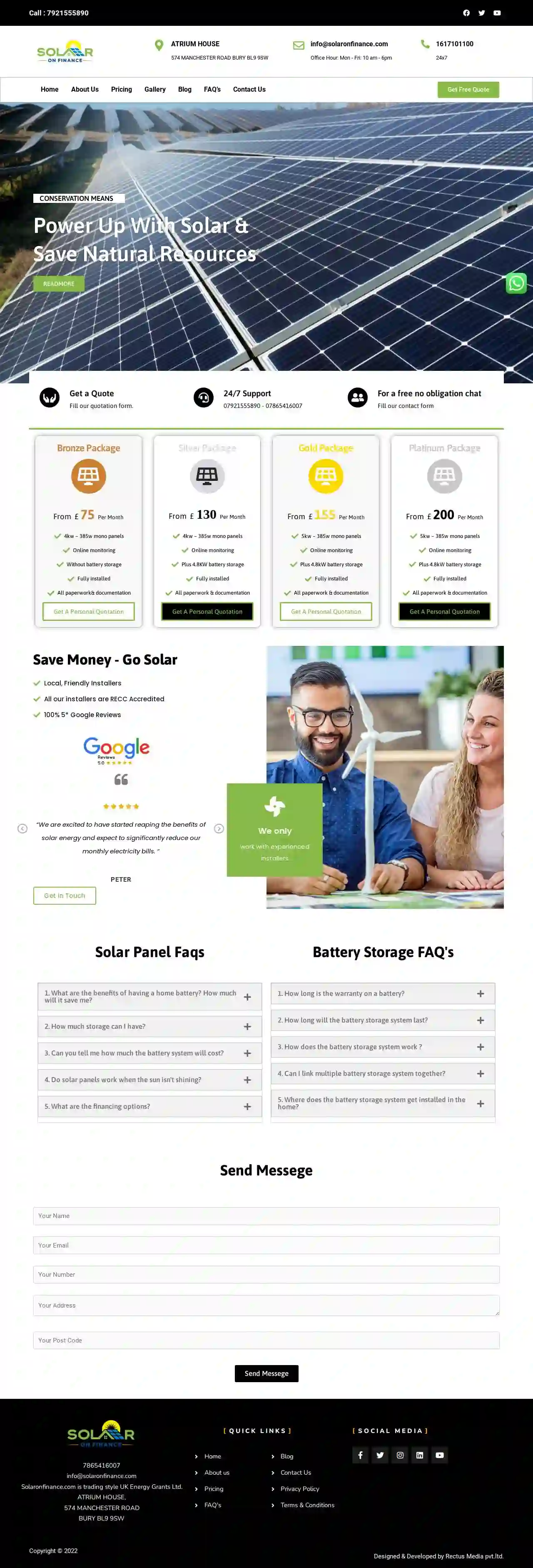 Solar on Finance