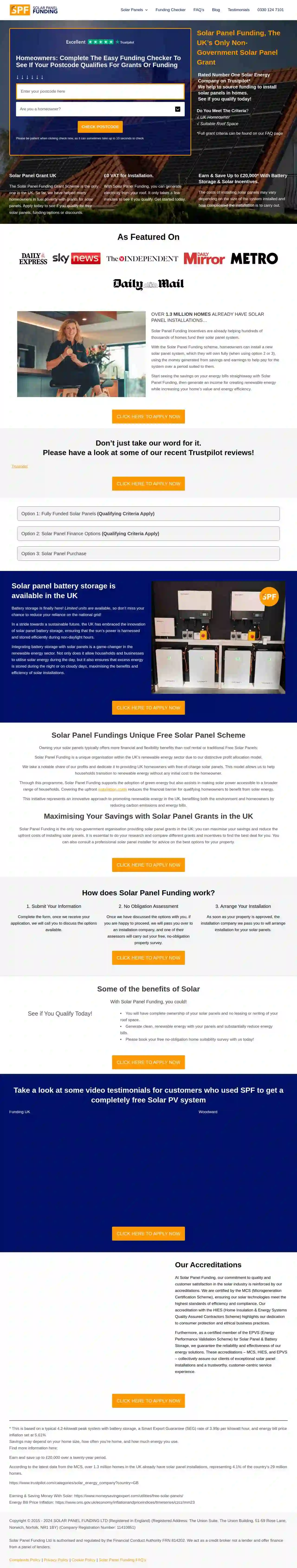 Solar Panel Funding